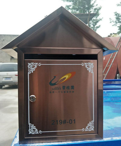 不銹鋼別墅式信報(bào)箱